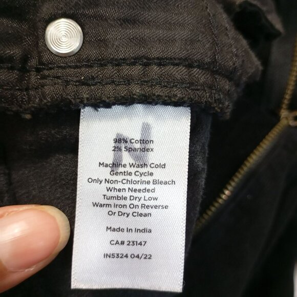 Talbots Black Straight Leg Corduroy Pants - Picture 2 of 10